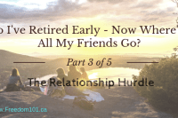 Group of friends sitting on a mountain top.